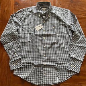 Peter Millar Men's Gingham Purdue Boilermakers Button Down Dress Shirt
